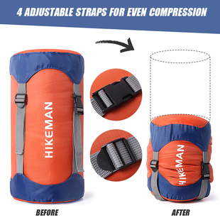 HIKEMAN Camping Sleeping Bag Stuff Sack Water-Resistant
