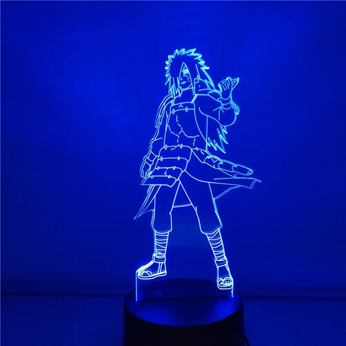 Anime Naruto Uchiha Madara Led Night Light Naruto Figure 3d