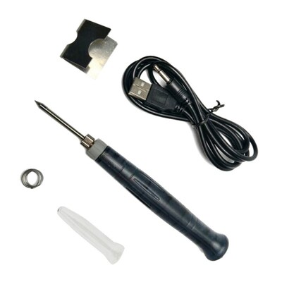 Portable USB 5V 8W SOLDERING IRON PEN KIT with Led Indicator
