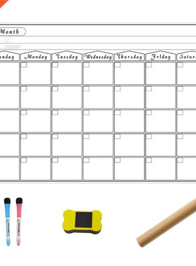 A3 Magnetic Monthly Planner Whiteboard Calendar Fridge Magne