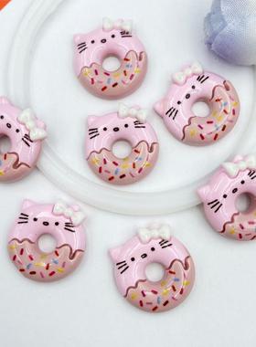 10pcs/lot kawaii resin Cute Doughnut cake flatback cabochons