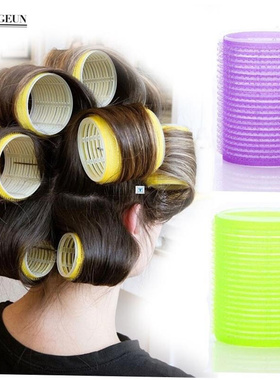 Nissi Jumbo Hair Rollers 6 Pcs Curlers Self Grip Holding