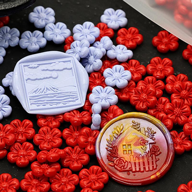 150pcs/Bag Flower Shaped Wax Beads Particles For Seal Wax