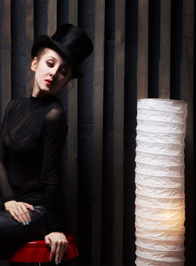 Nordic Style Floor Lamp Light Cover Paper Design Floor Light