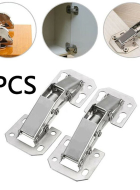 4Pcs/set Cabinet Door Hinges 90 Degree 4 Inch Easy Mount Con