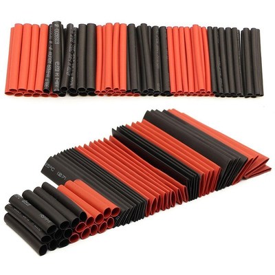 127Pcs/set Assorted Heat Shrink Tube Black/Red Black Wire Wr