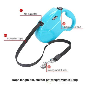 5M Colorful Retractable Dog Leash Extending Lead Dog Puppy C