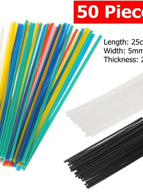 50pcs Plastic Welding Rod Bumper Repair Kit Polypropylene Bl