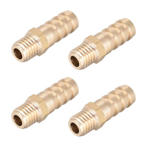 Brass Fitting Connector Metric M10x1.5 Male to Barb Hose ID