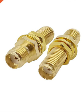 2Pcs SMA Female to SMA Female Bulkhead Panel Mount Connector