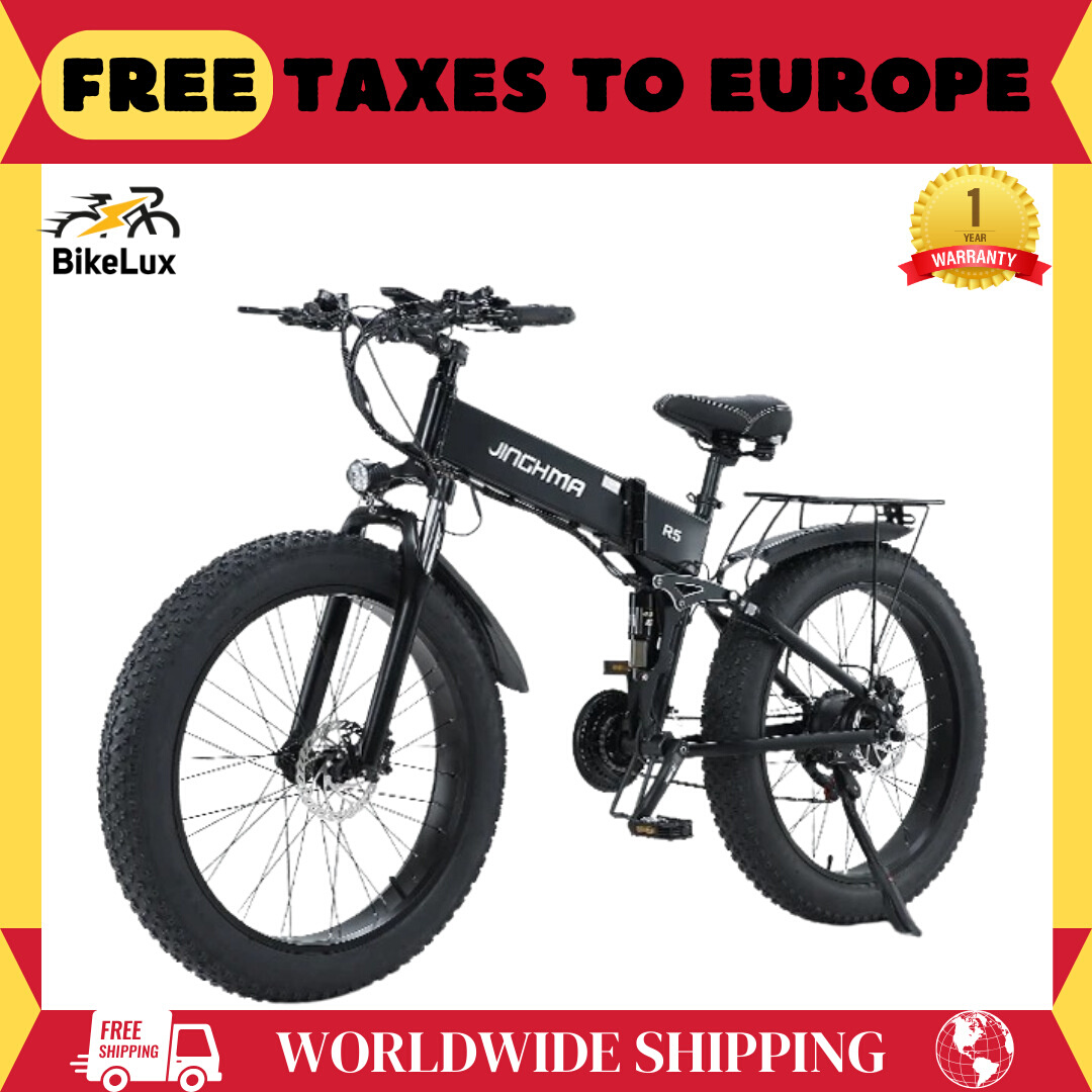 JINGHMA NEW R5 1000W Electric Bicycle 26 Inch Men's Bike 4.0