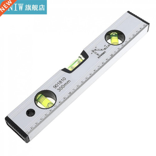 300mm Silver Precision Magnetic Aluminum Alloy Level Ruler w