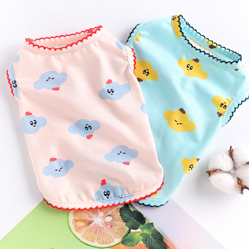Puppy Clothes Comfortable Breathable Pet Vest Clothes Teddy