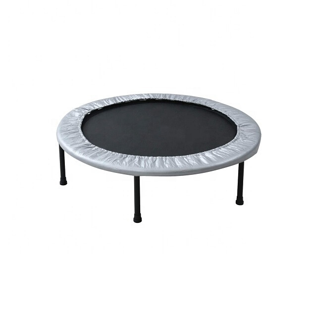 Indoor Mini Fitness Trampoline With Handle Jumping Bed For