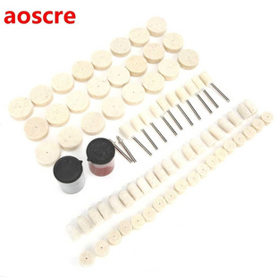 Buffing Wheel 76pcs Wool Disc Felt Pads Grinding Polishing