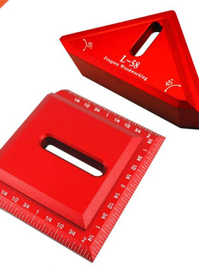 Scribe Mark Line Gauge Ruler Square Layout Miter 45 + 90 Deg