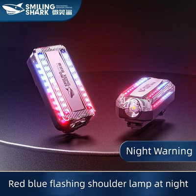 USB charging shoulder red and blue flashing warning lights