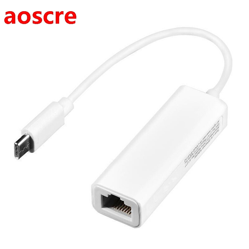 Type C Ethernet Adapter 10/100Mbps Network Card RJ45 Type C