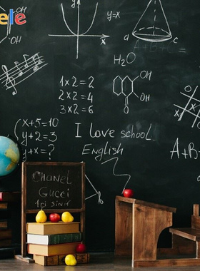 Yeele Blackboard Books Fruit Math Class Back to School Table