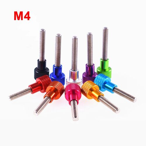 1PCS M4 Knurled Thumb Screws Aluminum Alloy Adjust High Head