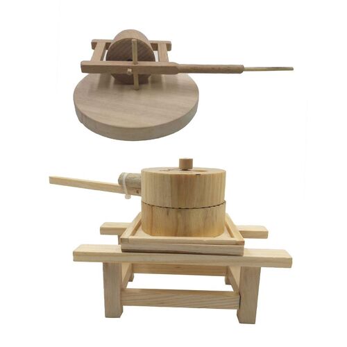 Parrot Mini Wooden Quern Bird Trick Training Toy Education I