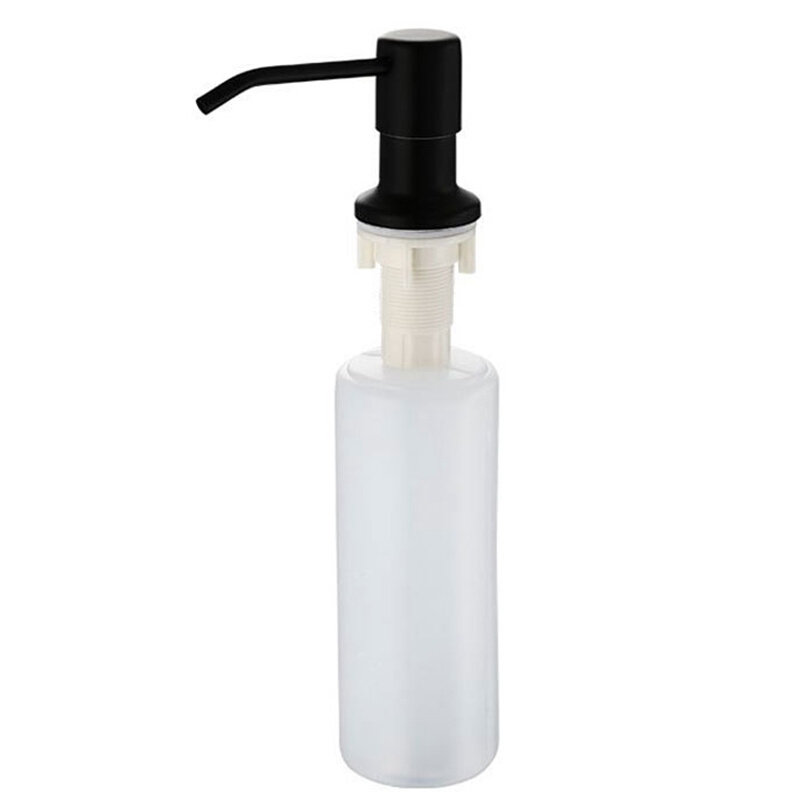 Stainless Steel Sink Black Soap Dispenser Liquid Soap Bottle图片