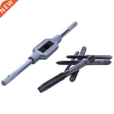 6Pcs Hand Screw Thread Metric Plug Tap Set M3-M8 With Adjust