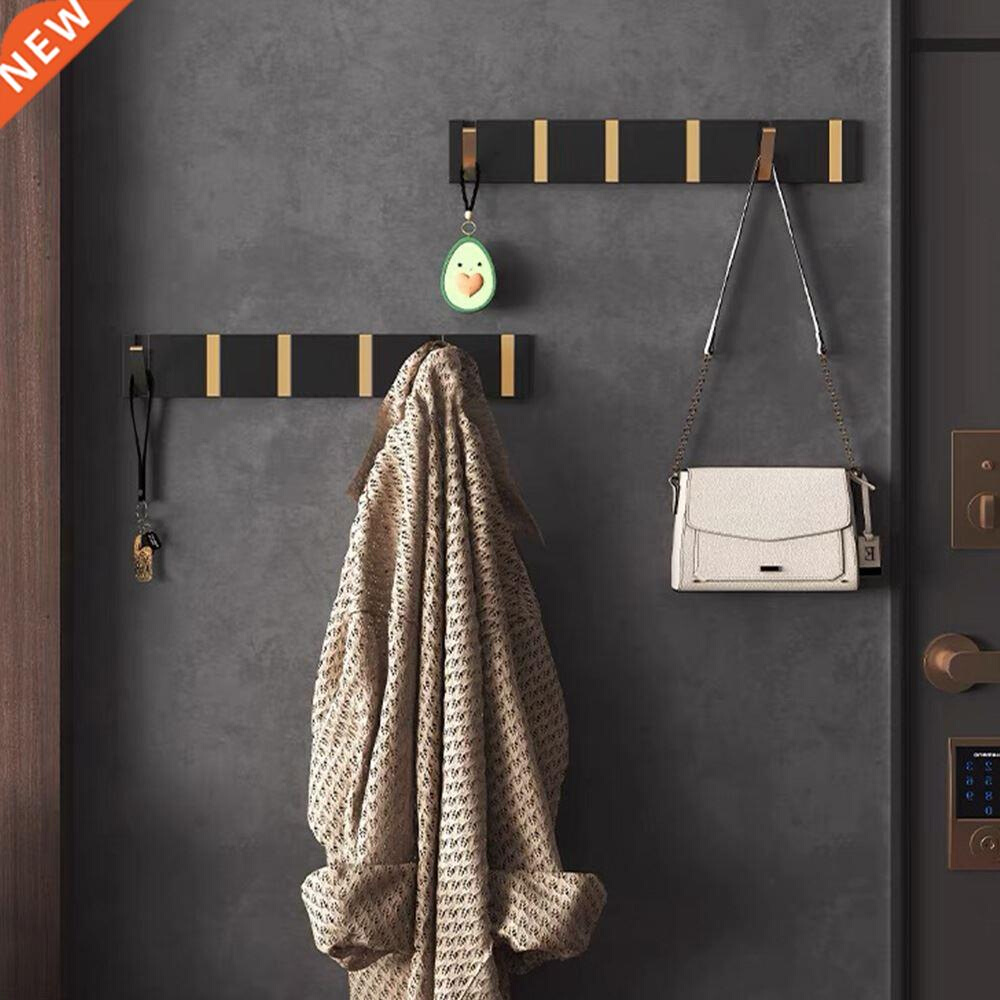 Folding Towel Hanger 2ways Installation Wall Hooks Coat Clo