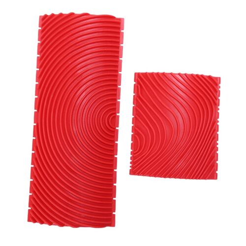 2pcs Wood Graining Grain Rubber Patin Painting Effects DIY W