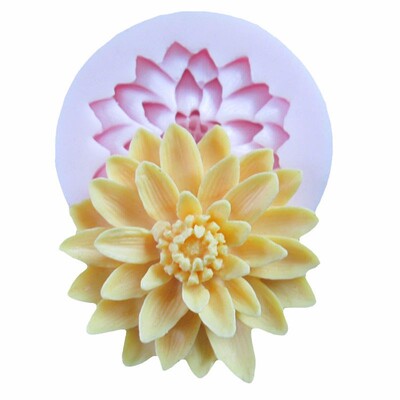 3D Beautiful Lotus Chrysanthemum Flower Silicone Soap Moulds