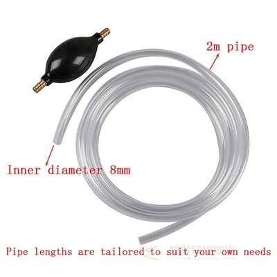 Auto Car Siphon Syphon Hose Tube Liquid Transfer Manual Hand