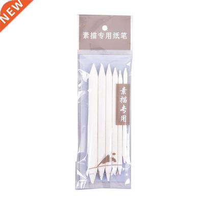 6pcs/set Blending Smudge Stump Stick Tortillon Sketch Art Wh