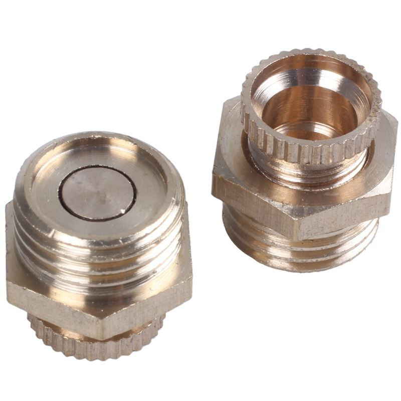 2 x air compressor, 1/4 PT extension thread metal drain valv