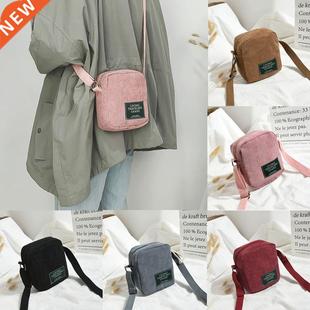 Hirigin 2022 Fashion Women Bag Casual Solid Corduroy Single