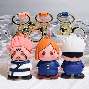 Anime Jujutsu Kaisen Cosplay keychain Gojo Itadori Fushiguro