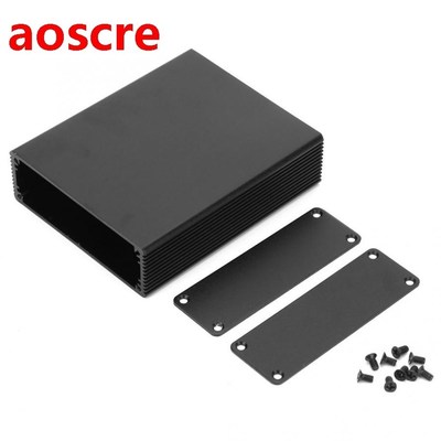 Black Electronic Junction Box Aluminum Waterproof PCB Instru