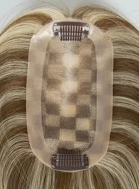 现做真人发蕾丝女士补发块lace toupee特单发块发套pu顺发辫发