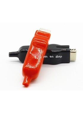 2PCS 20A Sheathed Alligator Clips Electrical DIY Test Leads