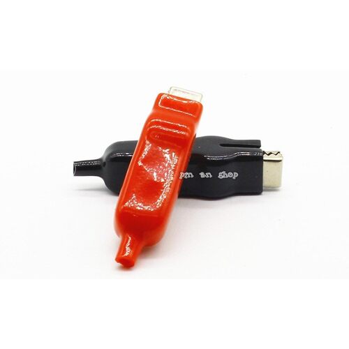 2PCS 20A Sheathed Alligator Clips Electrical DIY Test Leads