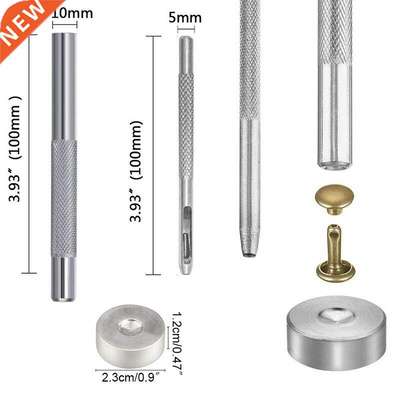 300 Sets Leather Rivets Double Cap Rivet Tubular Metal Studs
