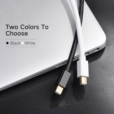 1.8M Mini DP Display Port Thunderbolt 2 to HDMI Cable Plate
