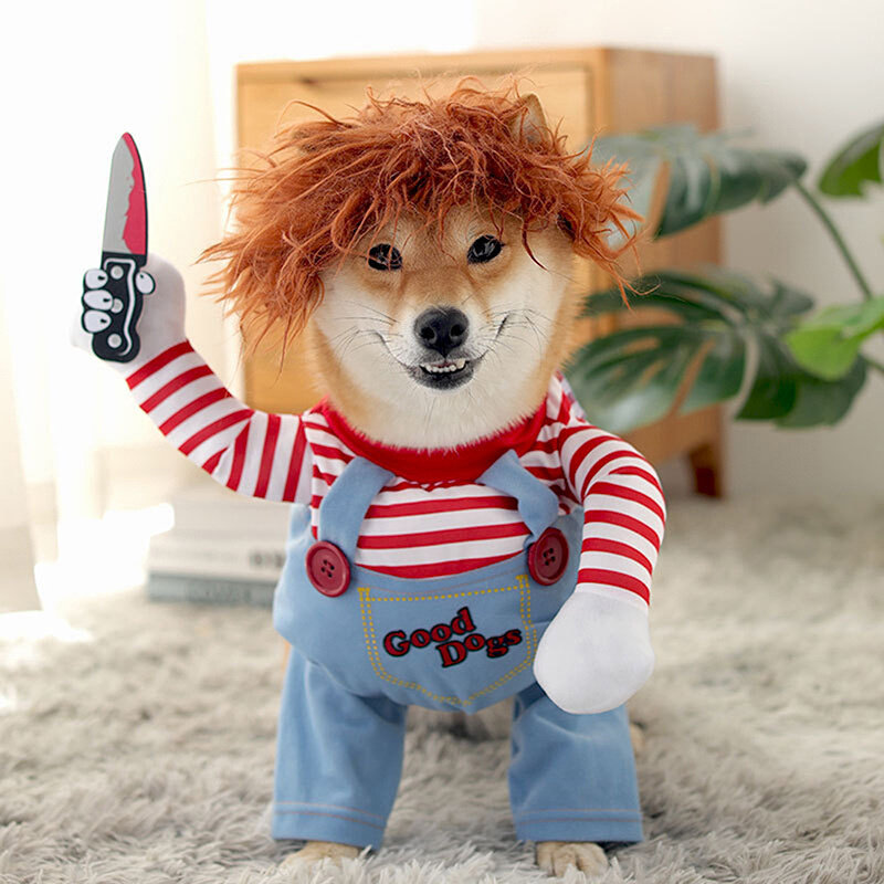 Funny Dog Clothes Dogs Cosplay Costume Halloween Comical