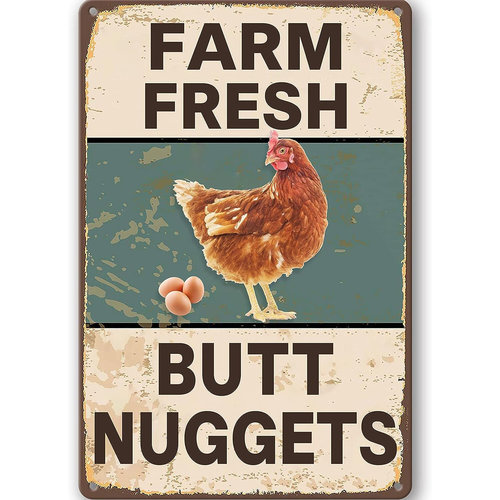 Vintage Metal Signs Chicken Coop Signs for Farm Yard Decor