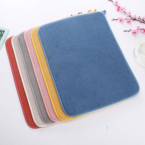 Dish Drying Mat In The Cabinet Drying Mats Microfiber