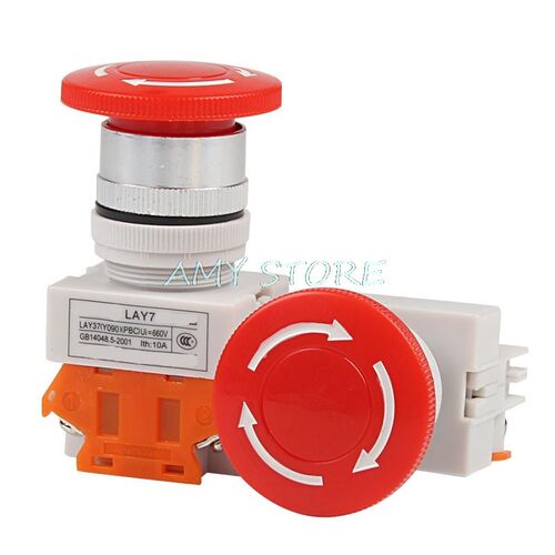 Stop Switch Push Button Mushroom Emergency Stop Rotary PushB