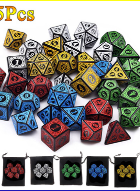 35/21/7Pcs DND Dice Set Multi Sides Polyhedral D4 D6 D8 D10