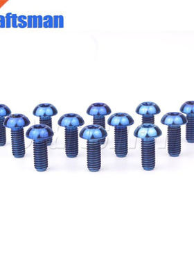 12 Pcs Titanium Bolts M5x10 12mm Screw Bolt for Disc Brake R