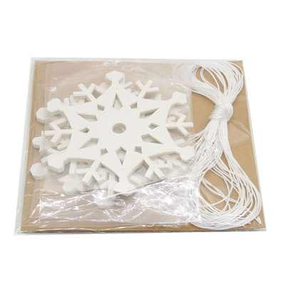 Christmas Flake Snow String 3D Pearl Paper Snowflake Artific