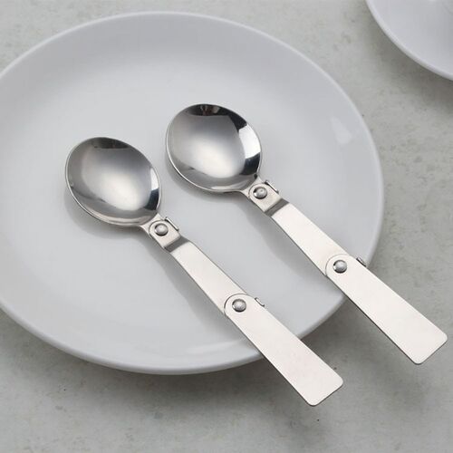 Folding Pocket Spoon Spork Lightweight Outdoor Camping Utens