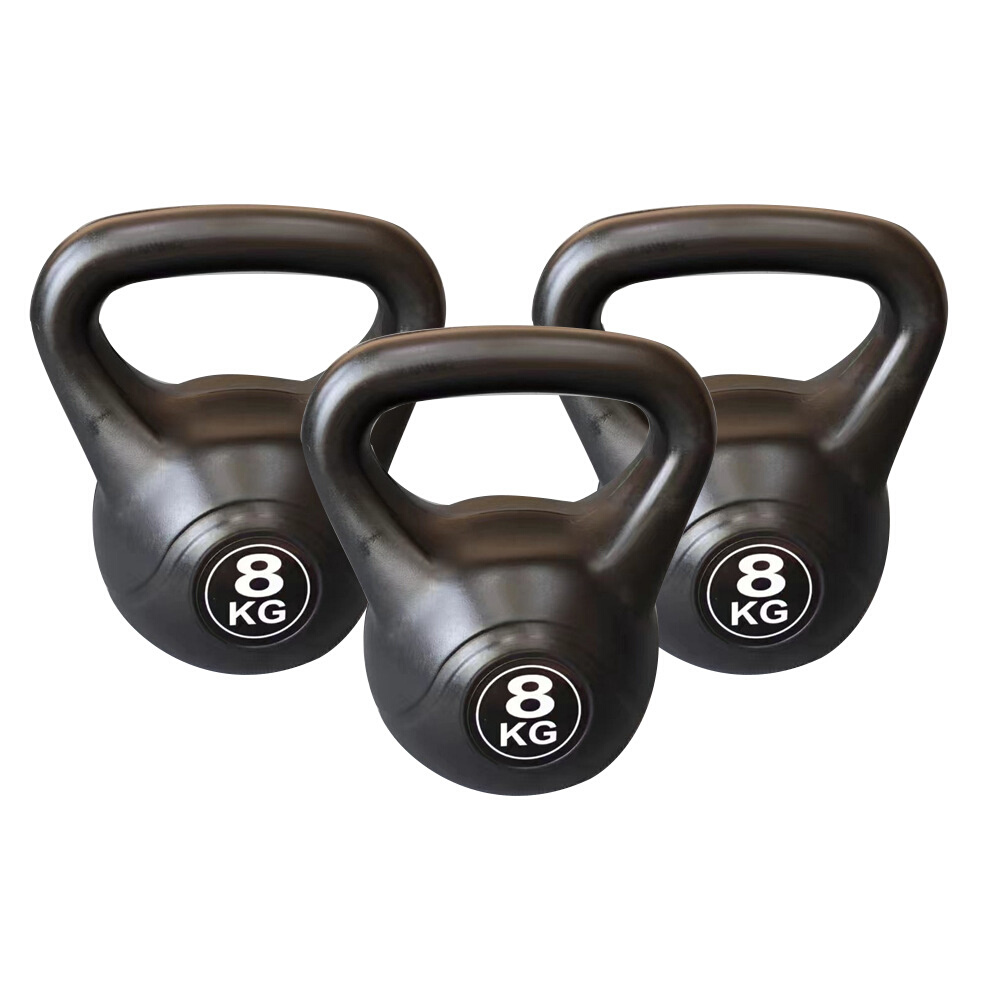 cheap Gym Equipment 10kg 15kgCement filled kettlebell black
